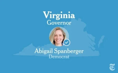 Abigail Spanberger Clinches Victory in 2025 Virginia Governor Election