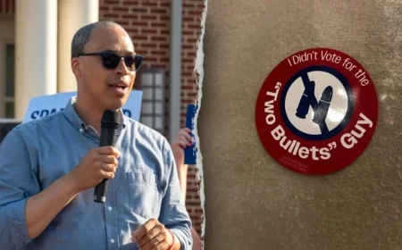 GOP Group Targets Jay Jones with Stickers at Virginia Polls