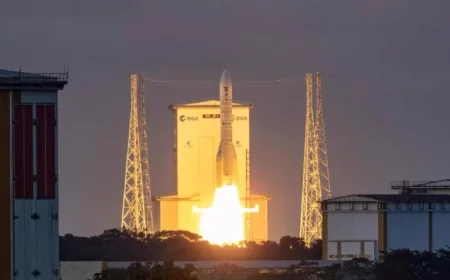 Ariane-6 Launches Sentinel-1D Satellite for Copernicus Environmental Monitoring