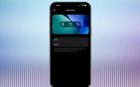 iOS 26.1 Releases with Liquid Glass Customization Feature