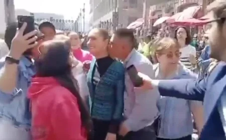 Man Arrested for Harassing President Sheinbaum During Mexico City Walk