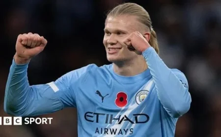 Lescott Analyzes Haaland’s Dominance in Scoring Goals