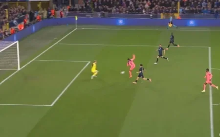 LIVE: Club Brugge Seeks Major Upset Against Barcelona with Onyedika Starting