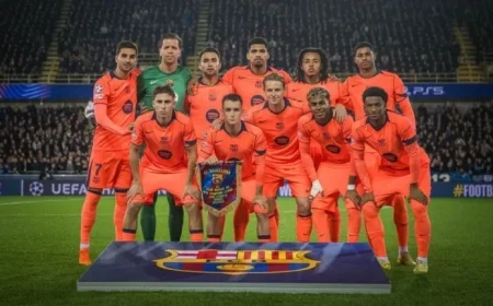 Barça vs Bruges: Halftime Score Tied at 1-1