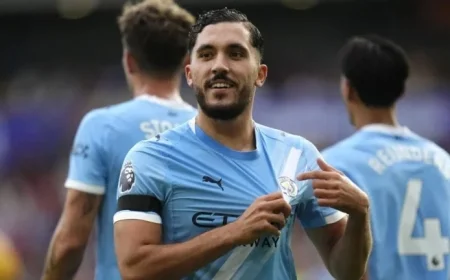 Rayan Cherki Celebrates Haaland’s Man City Goal Prematurely