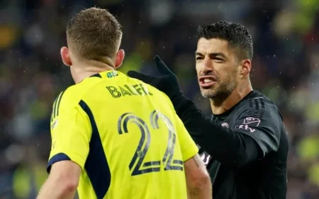 Luis Suárez Suspended for Inter Miami’s Crucial Playoff Clash with Nashville