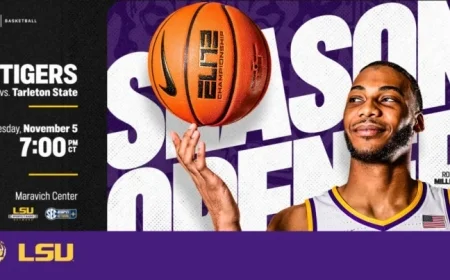 Tiger Basketball Team Tips Off Season Wednesday at Maravich Center