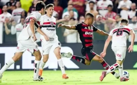 São Paulo and Flamengo Draw in Thrilling Vila Belmiro Match