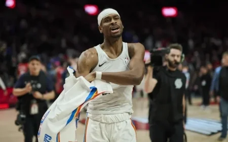 OKC Thunder Adjust Starting Lineup Against Portland Trail Blazers