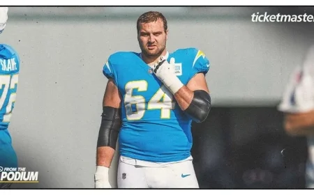 Trevor Penning Energized to Bolster Chargers Offensive Line Post-Trade