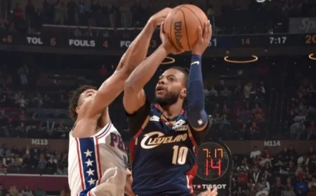 Garland Leads Cavs to Season-High Scoring Victory Over Sixers