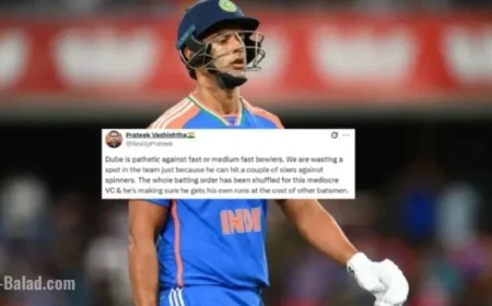 Fans Slam Shivam Dube for Slow 18-Ball 22 in AUS vs IND T20I