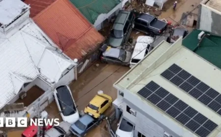 Typhoon Kalmaegi Causes Massive Car Pileups on Philippines Streets