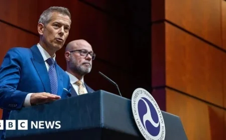 Transportation Secretary Warns of US Flight Cuts at 40 Airports Without Shutdown Resolution