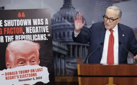 Trump Discusses Shutdown While SCOTUS Reviews Tariff Case