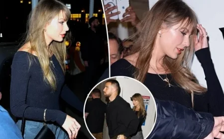Taylor Swift Dazzles in Diamond Necklaces on NYC Date with Travis Kelce