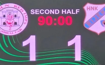 Lincoln Red Imps Secure Qualification Hopes with Rijeka Draw