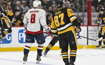 Crosby vs. Ovechkin: 99th Showdown as Penguins Host Capitals