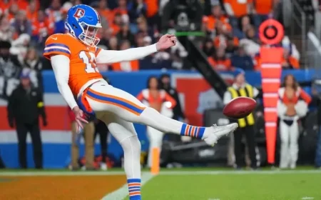 Denver Broncos’ Rookie Punter Faces Challenges in Week 10 Debut