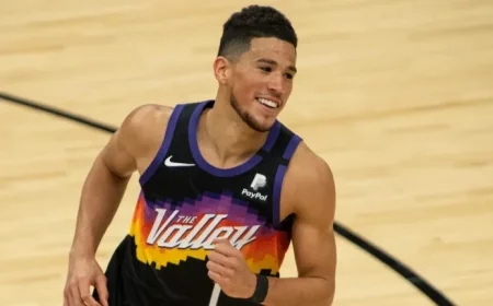 Suns Unveil Impressive ‘The Valley’ Book 1 Colorway by Devin Booker