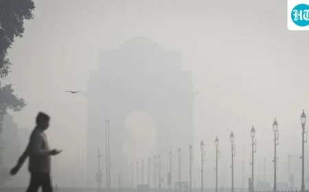 Delhi’s Air Quality Plummets: Farm Fires and Firecrackers Trigger 100-Point AQI Surge