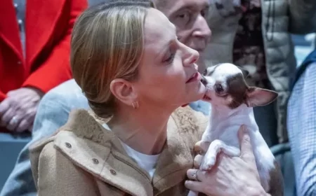 Princess Charlene Shines in Jeans as Her Dog Captivates Charity Event