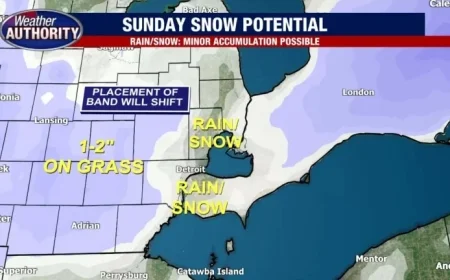 Metro Detroit Forecast: Rain Friday, Possible Snow This Weekend