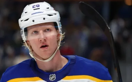 Sabres’ Dahlin Takes Temporary Leave to Return to Sweden