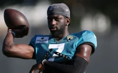 Jaguars’ WR Brian Thomas Jr. Sidelined Against Texans with Ankle Injury