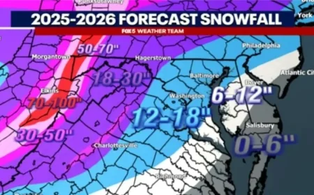 Winter 2025-2026 Forecast: Early Snowfall and Accumulation Predictions for DMV