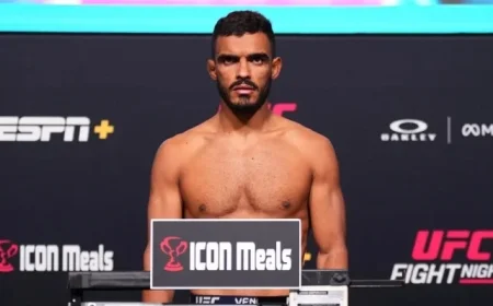 UFC Vegas 111 Weigh-In: Fighter Exceeds Weight Limit by 5 Pounds