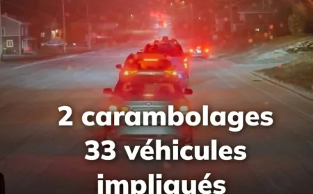 New Details: Two Quebec Pileups Involving 33 Vehicles