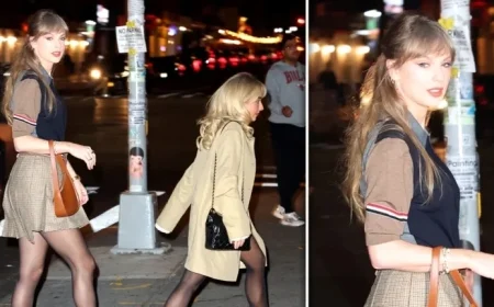 Taylor Swift Dines with Sabrina Carpenter in New York City