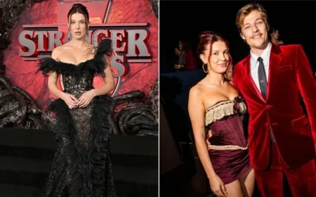 Millie Bobby Brown Stuns with Dramatic Outfit at ‘Stranger Things’ Finale