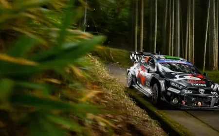 Evans Nears Ogier as Japan Title Tension Mounts