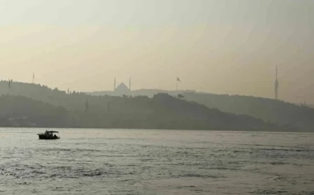 Fog Envelops İstanbul’s Bosphorus Area