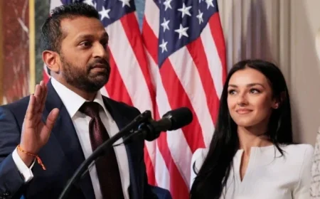 Kash Patel’s Girlfriend Sues for Defamation Over Israeli Spy Claims