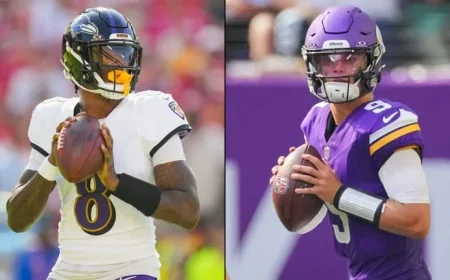 Vikings vs. Ravens: Week 10 Score Predictions with Lamar Jackson