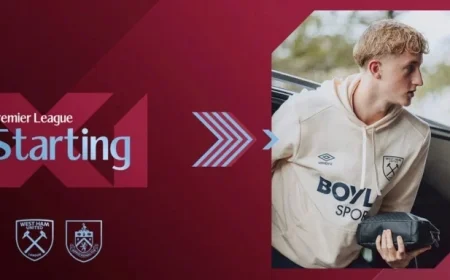 Hammers Maintain Starting XI Against Burnley