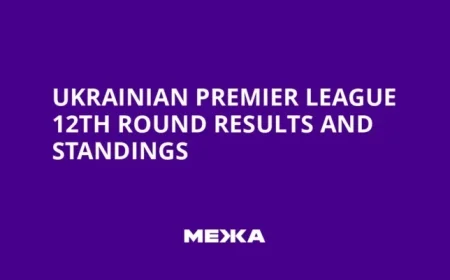 Ukrainian Premier League 12th Round: Results and Standings