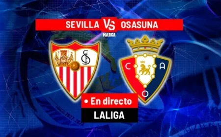 Live: Sevilla vs. Osasuna Clash Today in LaLiga EA Sports