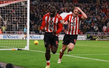 Brian Brobbey: Sunderland’s new No. 9 announces himself with a stoppage-time stunner
