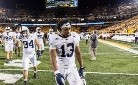 Kaytron Allen Pursues Penn State’s Rushing Record: How Many Yards Needed?