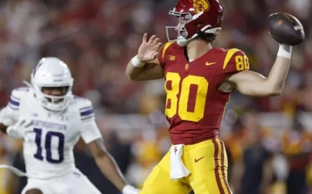 USC Quarterback Alters Number for Trick Play in Northwestern Win: Legal Move?