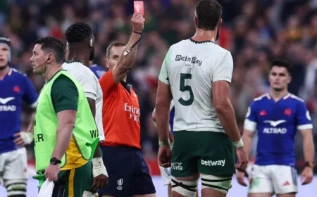 Lood de Jager Red Carded: Why South Africa Lock Was Sent Off vs. France