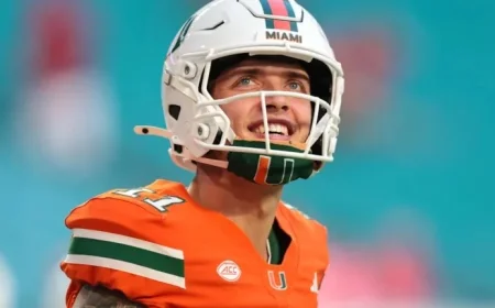 Kylie Beck Stuns in Stylish Outfit at Miami vs. Syracuse Game