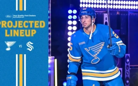 St. Louis Blues vs. Seattle: Projected Nov. 8 Lineup Revealed