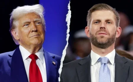 Eric Trump Phones His Father Onstage at Turning Point Event