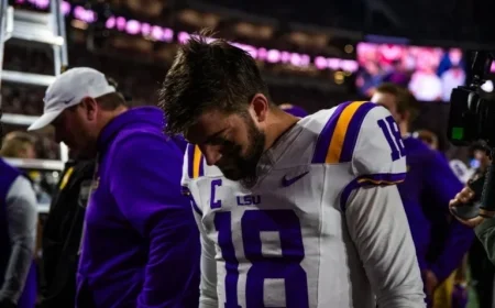 LSU Benches Quarterback Garrett Nussmeier for Alabama Game