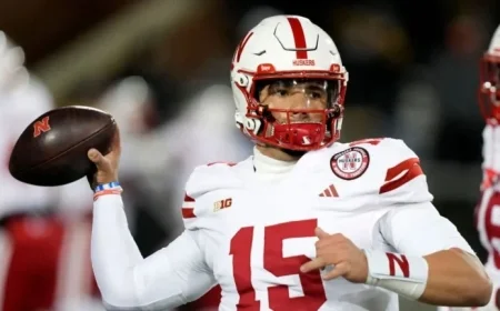 Nebraska QB Raiola Suffers Season-Ending Broken Fibula